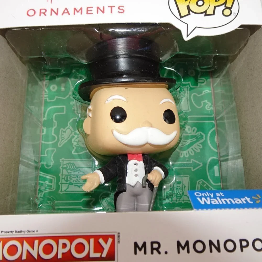 Mr. Monopoly Christmas Tree Ornament Hallmark Funko POP! Walmart Exclusive NEW